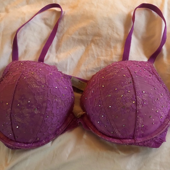 Purple miraculous 34 C push up bra great condition - Picture 1 of 4